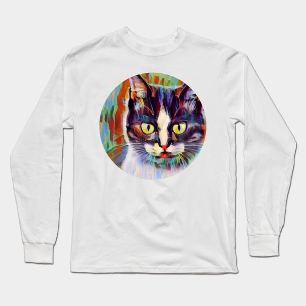 Curious floppy cat Long Sleeve T-Shirt by GoranDesign